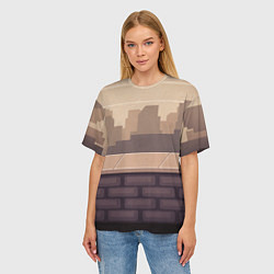Футболка оверсайз женская Смотровая площадка, цвет: 3D-принт — фото 2