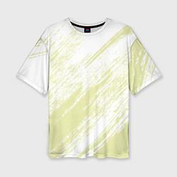 Футболка оверсайз женская The color is white and yellow, цвет: 3D-принт