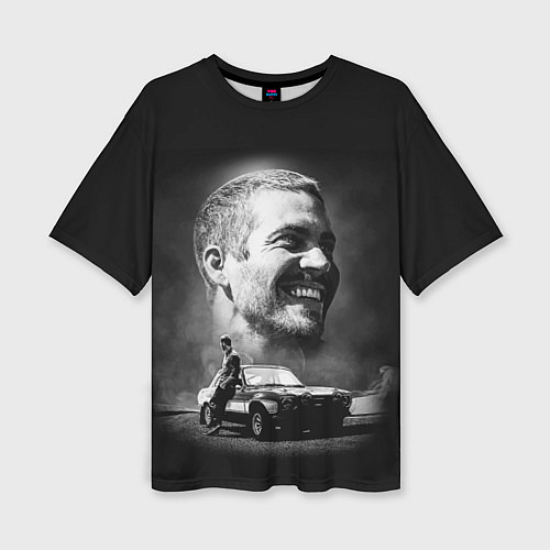 Женская футболка оверсайз Пол Уокер / 3D-принт – фото 1