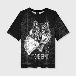 Футболка оверсайз женская Лес - мой храм, цвет: 3D-принт