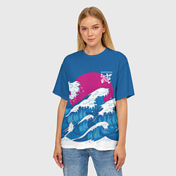 Футболка оверсайз женская Корпус бойни демонов - Kisatsutai, цвет: 3D-принт — фото 2