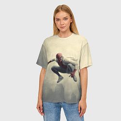 Футболка оверсайз женская Человек паук в прыжке, цвет: 3D-принт — фото 2