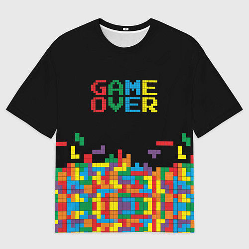 Женская футболка оверсайз Game over / 3D-принт – фото 1