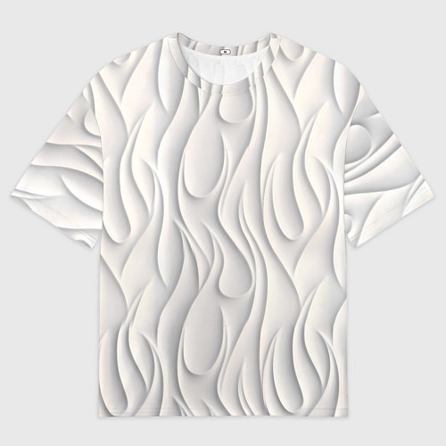 Женская футболка оверсайз Рельефный узор / 3D-принт – фото 1