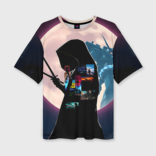 Женская футболка оверсайз Для любителя аниме / 3D-принт – фото 1
