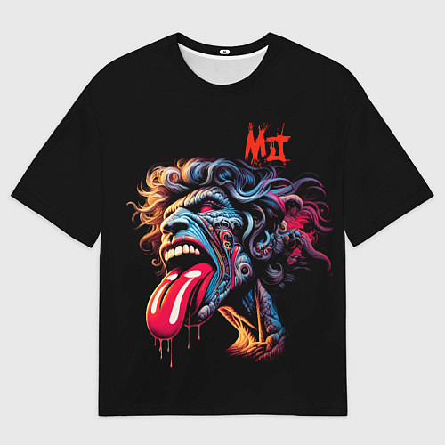Женская футболка оверсайз Mick Jagger - Rolling Stones / 3D-принт – фото 1