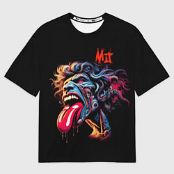 Женская футболка оверсайз Mick Jagger - Rolling Stones