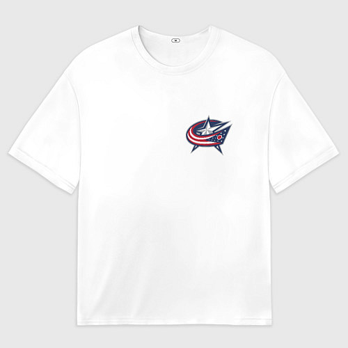 Женская футболка оверсайз Columbus blue jackets - Sergey Bobrovsky / 3D-принт – фото 1