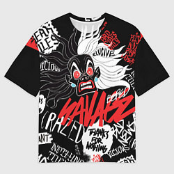 Футболка оверсайз женская Круэлла - big pictures, цвет: 3D-принт