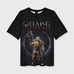 Женская футболка оверсайз Quake champions - Ranger
