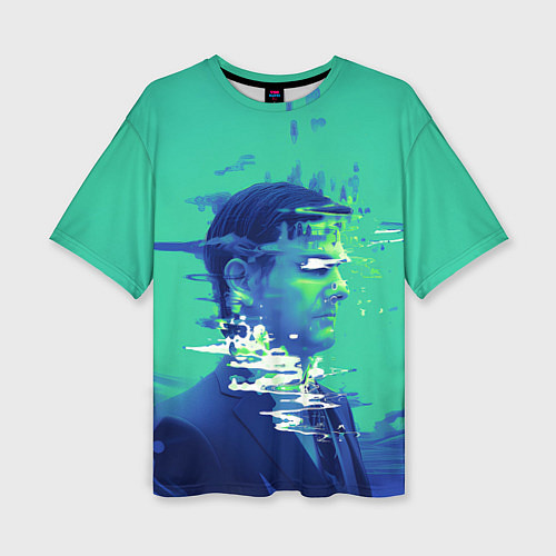 Женская футболка оверсайз Марк Скаут - Разделение / 3D-принт – фото 1