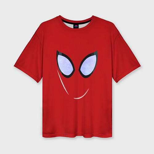 Женская футболка оверсайз Человек паук глаза питера / 3D-принт – фото 1