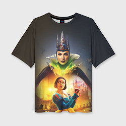 Футболка оверсайз женская Белоснежка и Мачеха, цвет: 3D-принт