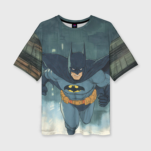 Женская футболка оверсайз Бэтмен старый стиль / 3D-принт – фото 1