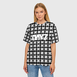 Футболка оверсайз женская Dayz крестики, цвет: 3D-принт — фото 2