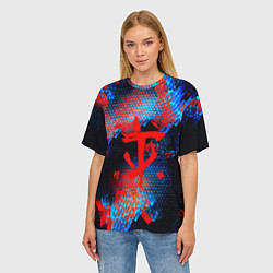 Футболка оверсайз женская Doom космическая абстракция, цвет: 3D-принт — фото 2