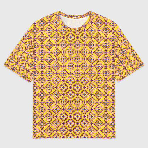 Женская футболка оверсайз Красочный орнамент в восточном стиле / 3D-принт – фото 1