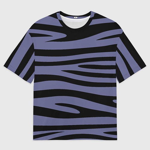 Женская футболка оверсайз Морские полоски / 3D-принт – фото 1