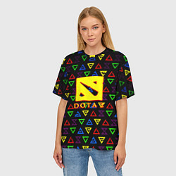Футболка оверсайз женская Dota pattern witcher, цвет: 3D-принт — фото 2