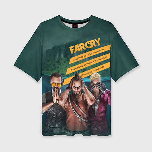 Женская футболка оверсайз Far Cry villains / 3D-принт – фото 1