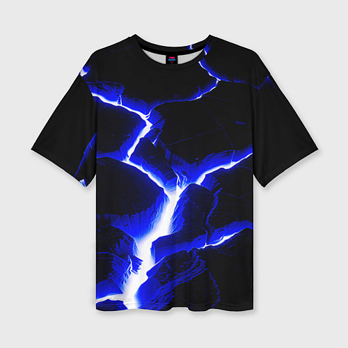 Женская футболка оверсайз The rift / 3D-принт – фото 1