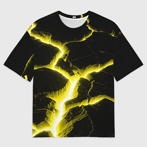 Женская футболка оверсайз The rift / 3D-принт – фото 1