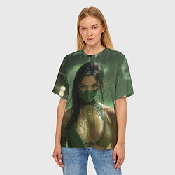 Футболка оверсайз женская Джейд в кислоте Mortal Kombat, цвет: 3D-принт — фото 2