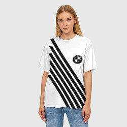 Футболка оверсайз женская BMW geometry, цвет: 3D-принт — фото 2
