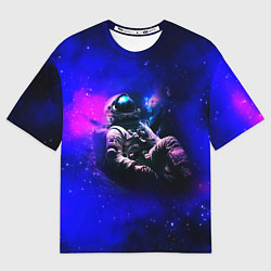 Футболка оверсайз женская Астронавт в пучине, цвет: 3D-принт