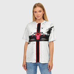 Футболка оверсайз женская Формула 1 на белом, цвет: 3D-принт — фото 2