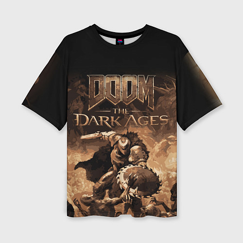 Женская футболка оверсайз Doom the dark ages / 3D-принт – фото 1