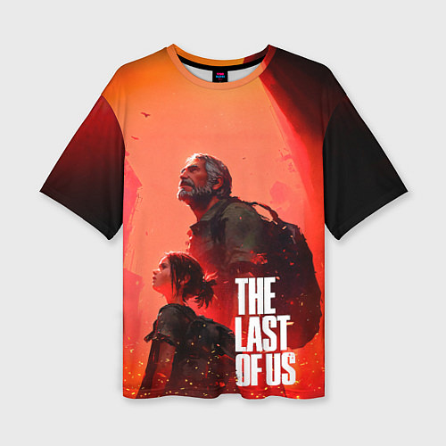 Женская футболка оверсайз The last of us Joel Ellie / 3D-принт – фото 1