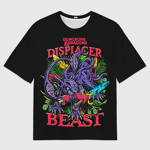 Женская футболка оверсайз Displacer Beast dnd / 3D-принт – фото 1
