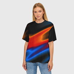 Футболка оверсайз женская Multicoloured, цвет: 3D-принт — фото 2