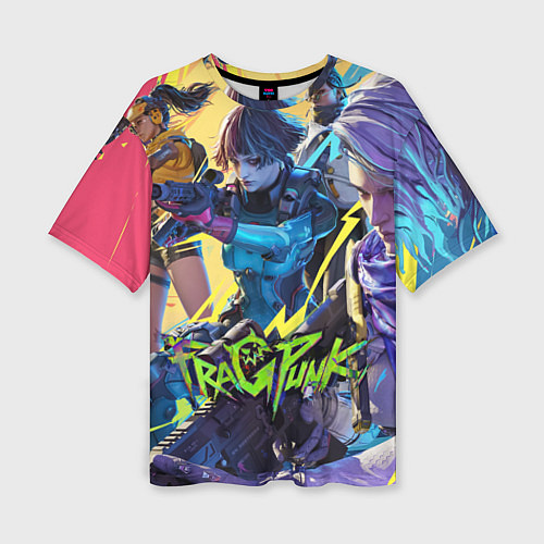 Женская футболка оверсайз This is fragpunk / 3D-принт – фото 1