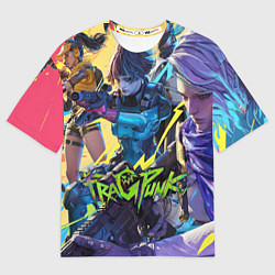 Женская футболка оверсайз This is fragpunk