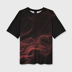 Футболка оверсайз женская Color smoke red, цвет: 3D-принт