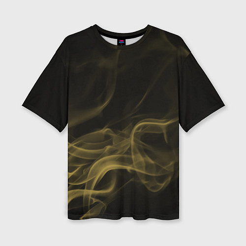 Женская футболка оверсайз Color smoke yellow / 3D-принт – фото 1