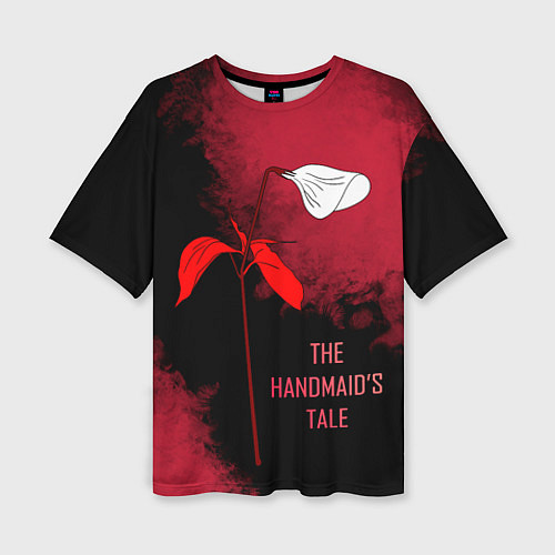 Женская футболка оверсайз Рассказ служанки - логотип цветок калла / 3D-принт – фото 1