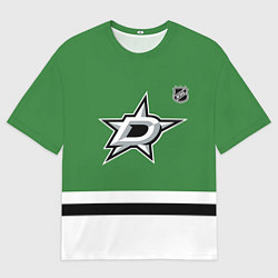Футболка оверсайз женская Даллас Старз хоккей, цвет: 3D-принт