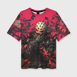 Футболка оверсайз женская Колючая маска, цвет: 3D-принт