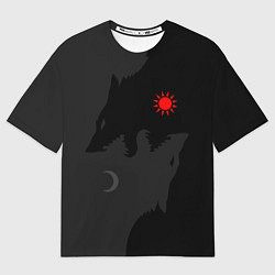 Футболка оверсайз женская Хати и Сколь, цвет: 3D-принт