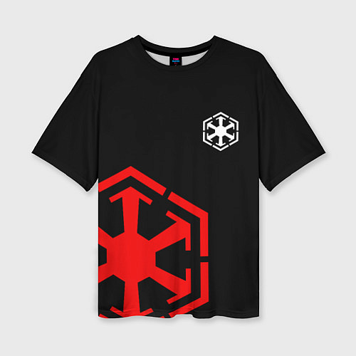 Женская футболка оверсайз Sith code / 3D-принт – фото 1