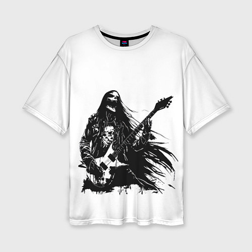 Женская футболка оверсайз Амбассадор рока / 3D-принт – фото 1