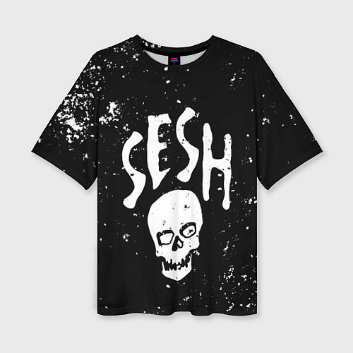 Женская футболка оверсайз Sesh / 3D-принт – фото 1