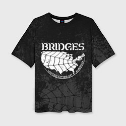 Футболка оверсайз женская Bridges company, цвет: 3D-принт