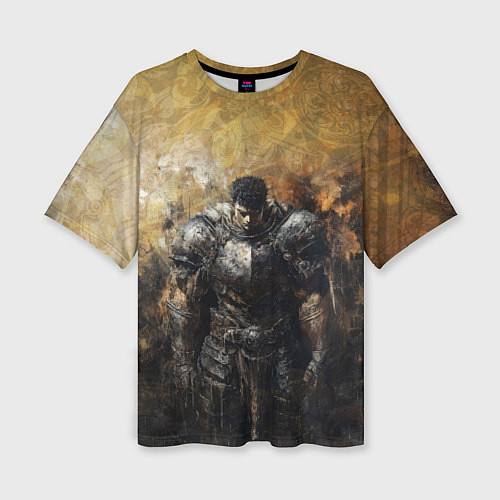 Женская футболка оверсайз Воин Гатц в броне / 3D-принт – фото 1