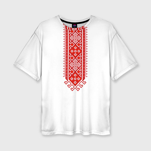 Женская футболка оверсайз Славянская стилистика Русича / 3D-принт – фото 1