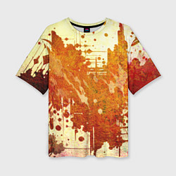 Женская футболка оверсайз Абстракция - sunspot