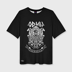 Женская футболка оверсайз Один правит Вальхаллой